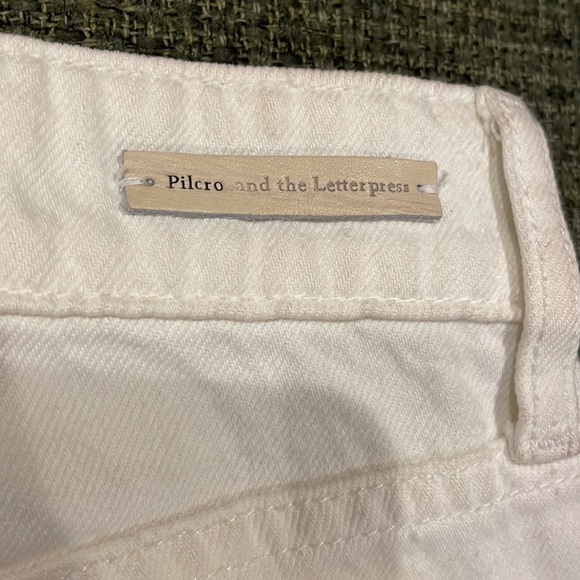 Pilcro and the Letterpress white denim jeans (sz 27) - Picture 11 of 13